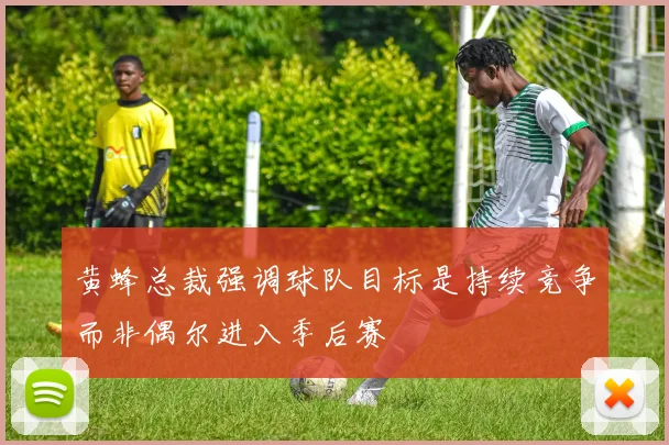 黄蜂总裁强调球队目标是持续竞争而非偶尔进入季后赛